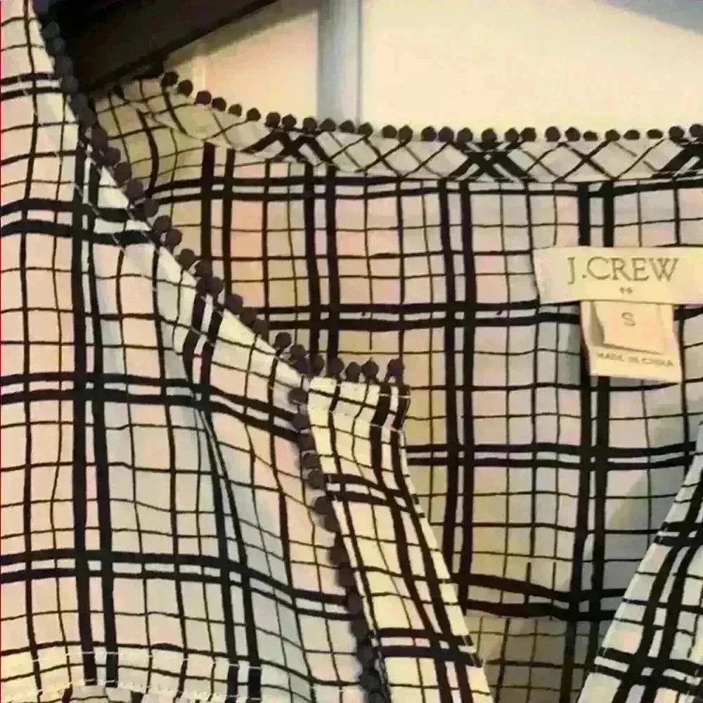 JCrew Blouse with cute trim